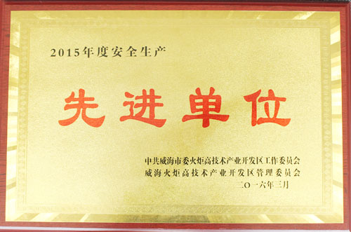 聯(lián)橋集團獲“2015年度安全生產(chǎn)先進單位”榮譽稱號